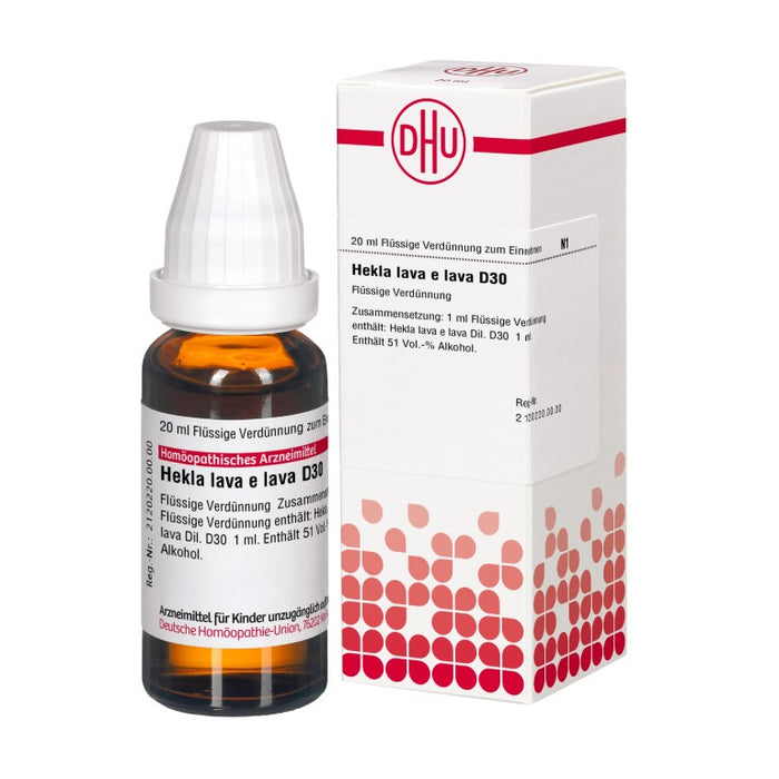 Hekla lava e lava D30 DHU Dilution, 20 ml Lösung