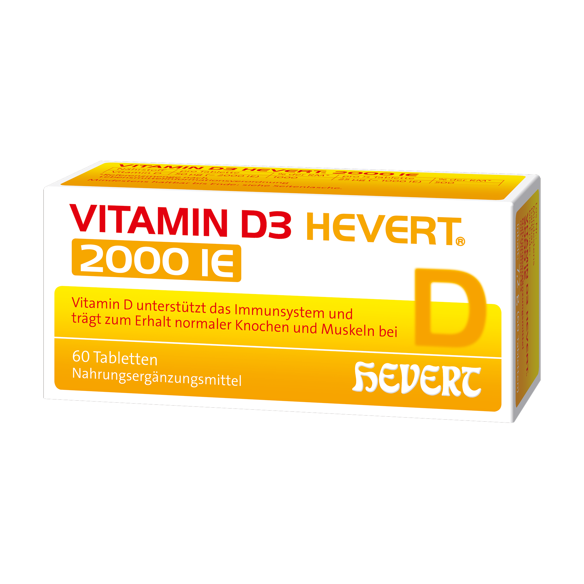 Vitamin D3 Hevert 2000 IE, 60 St. Tabletten