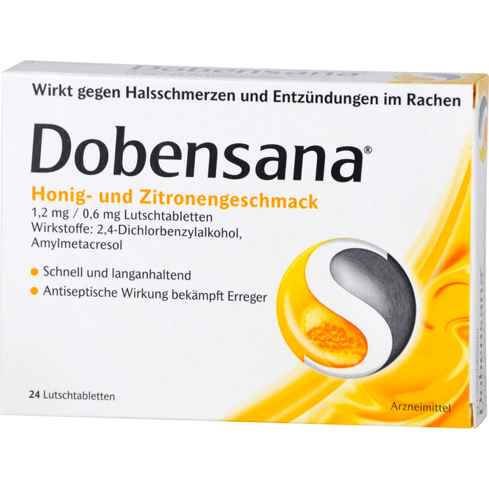 Dobensana Honig- und Zitronengeschmack Lutschtabletten, 24 pc Tablettes