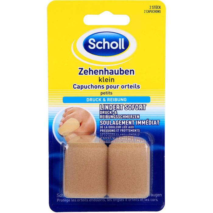 Scholl Zehenhauben klein lindert sofort Druck- und Reibungsschmerzen, 2 pcs. Patch