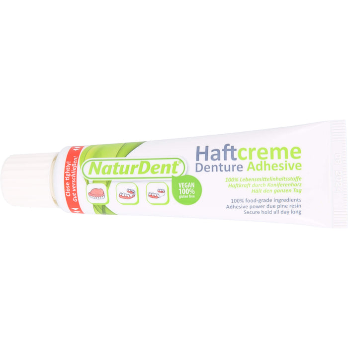 NaturDent Haftcreme zur Befestigung des Zahnersatzes, 40 g Creme