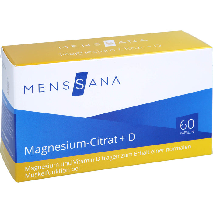 Magnesium-Citrat + D MensSana, 60 pcs. Capsules