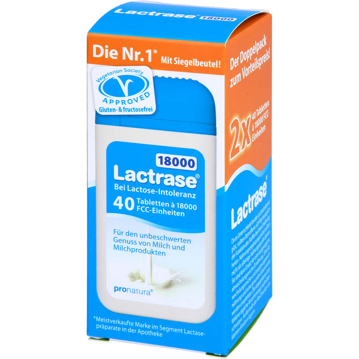 Lactrase 18000 bei Lactose-Intoleranz Tabletten, 80 St. Tabletten