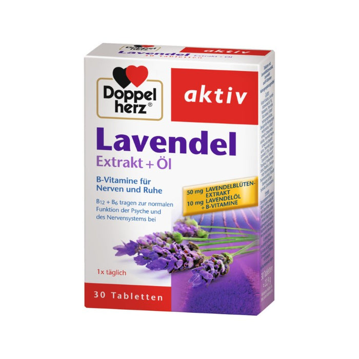 Doppelherz Lavendel Extrakt + Öl Tabletten, 30 pcs. Tablets