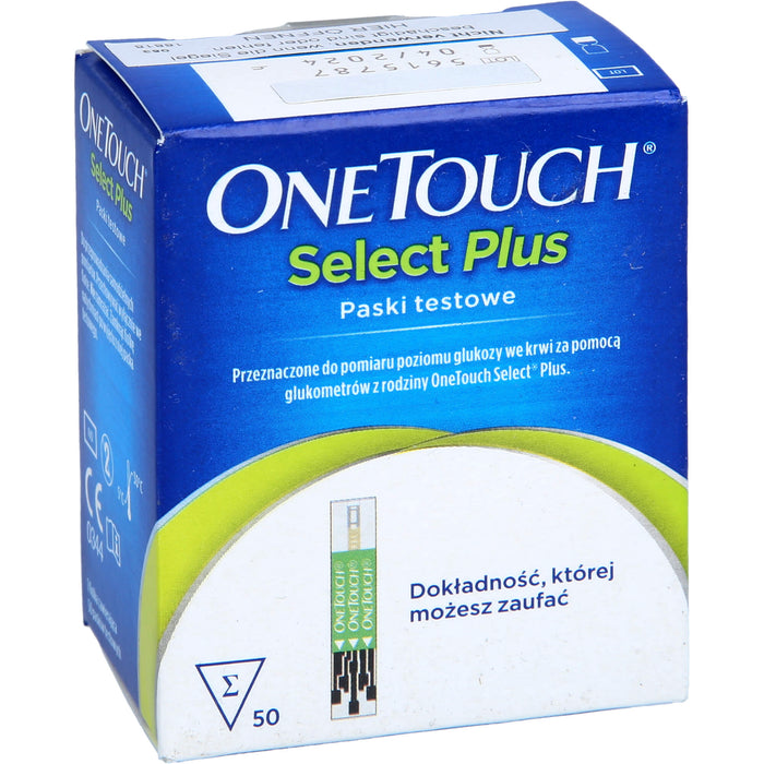 OneTouch Select Plus Blutzucker Teststreifen Reimport EMRAmed, 50 pc Bandelettes réactives