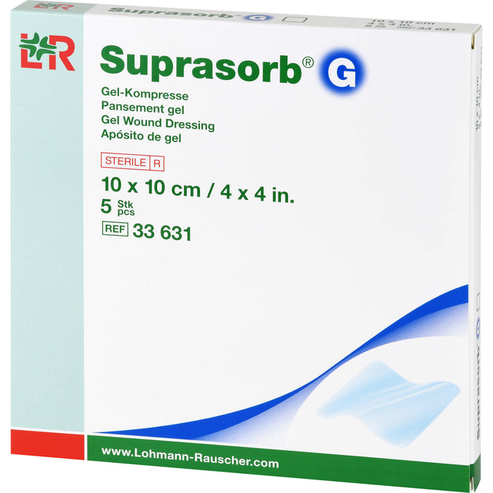 Suprasorb G Gelkompresse 10x10 cm, 5 St KOM