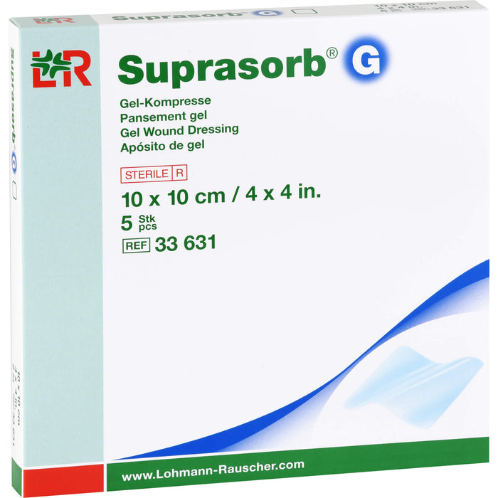 Suprasorb G Gelkompresse 10x10 cm, 5 St KOM