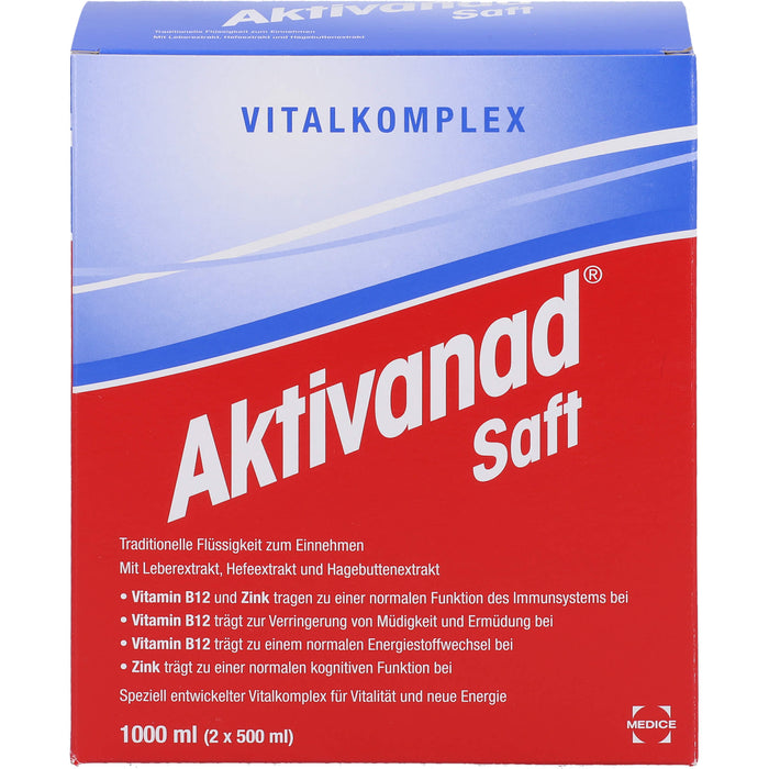 Aktivanad Saft, 1000 ml Solution