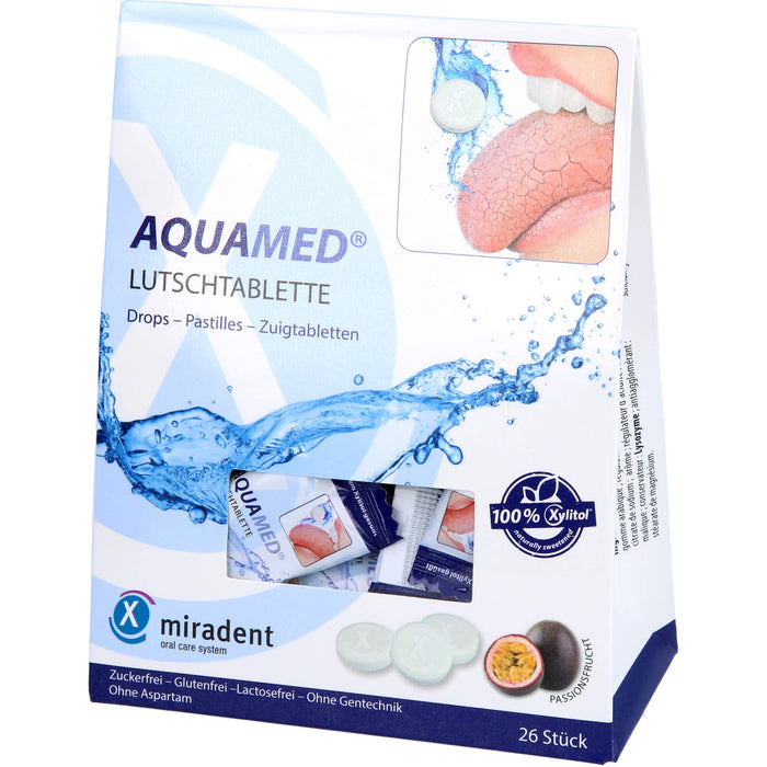 miradent AQUAMED Lutschtablette fördert den Speichelfluss, 60 g Tablettes