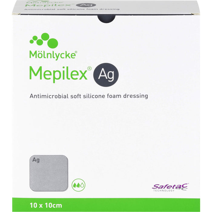 MEPILEX Ag Schaumverband 10x10 cm steril, 10 St VER