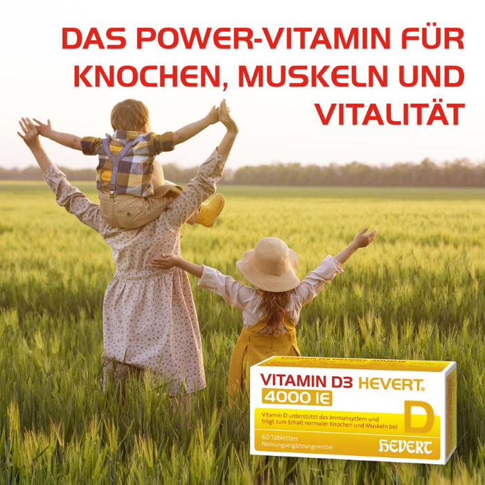 Vitamin D3 Hevert 4000 IE Tabletten, 60 pcs. Tablets