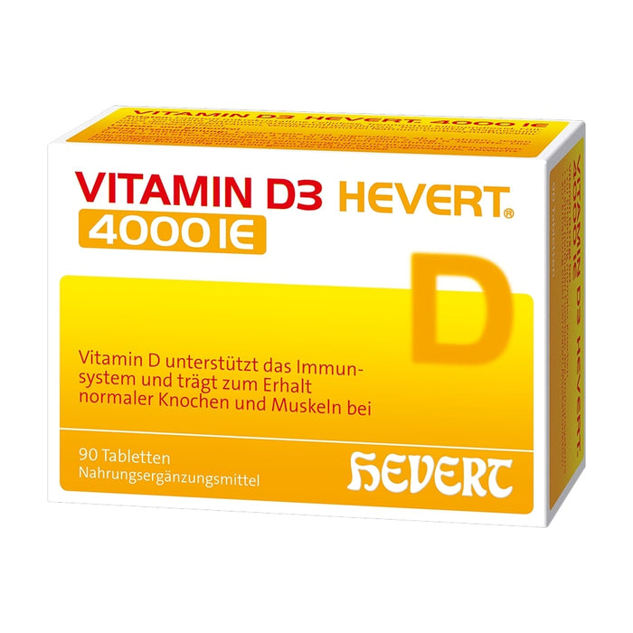 Vitamin D3 HEVERT 4000 IE Tabletten, 90 pc Tablettes