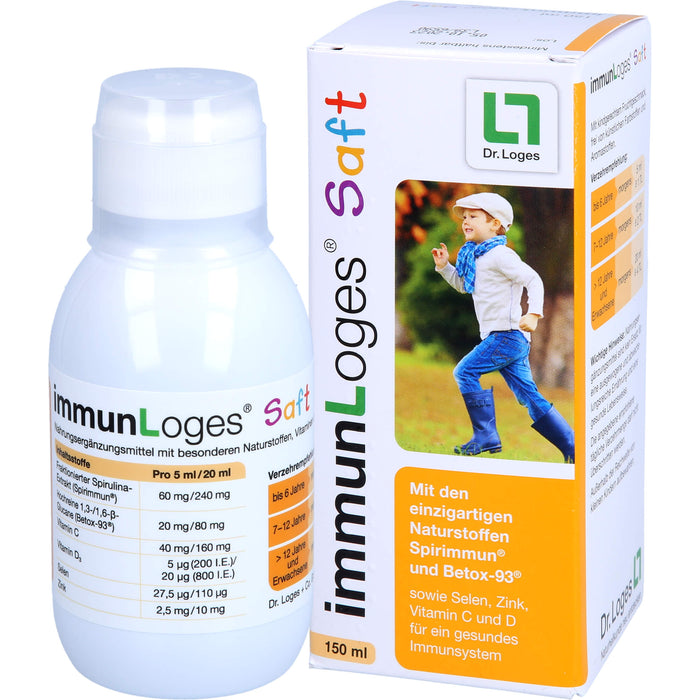 immunLoges Saft für ein gesundes Immunsystem, 150 ml Solution