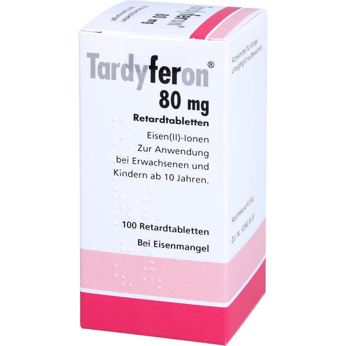 Tardyferon Retardtabletten bei Eisenmangel, 100 pc Tablettes