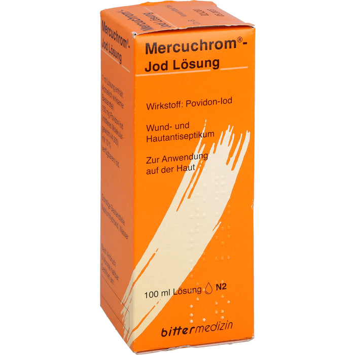 Mercuchrom-Jod Lösung, 100 mg/ml, 100 ml Lösung