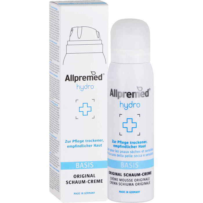 Allpremed hydro Basispflege Lipid-Schaum-Creme für trockene und empfindliche Haut, 100 ml Mousse