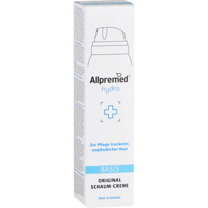 Allpremed hydro Basispflege Lipid-Schaum-Creme für trockene und empfindliche Haut, 100 ml Schaum