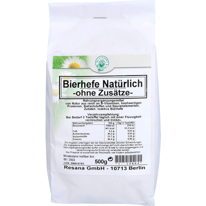 Bierhefe Natürlich - ohne Zusätze -, 500 g PUL