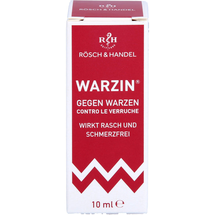 RÖSCH & HANDEL Warzin Tinktur gegen Warzen, 10 ml Solution