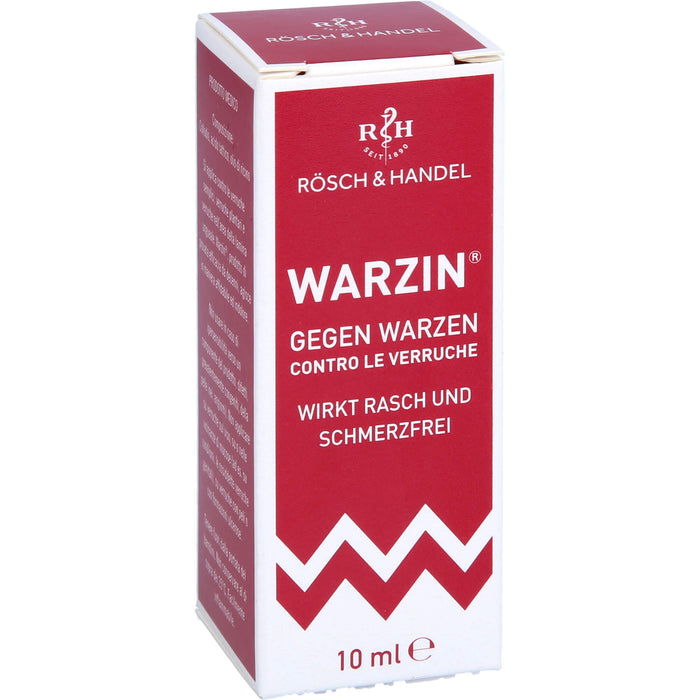 RÖSCH & HANDEL Warzin Tinktur gegen Warzen, 10 ml Lösung