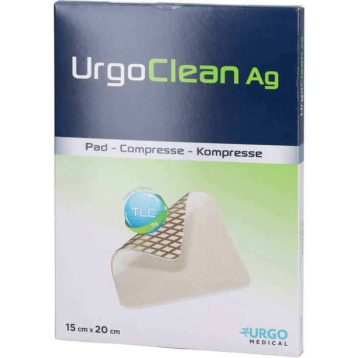 UrgoClean Ag Kompressen 15 x 20 cm, 5 pc pansement