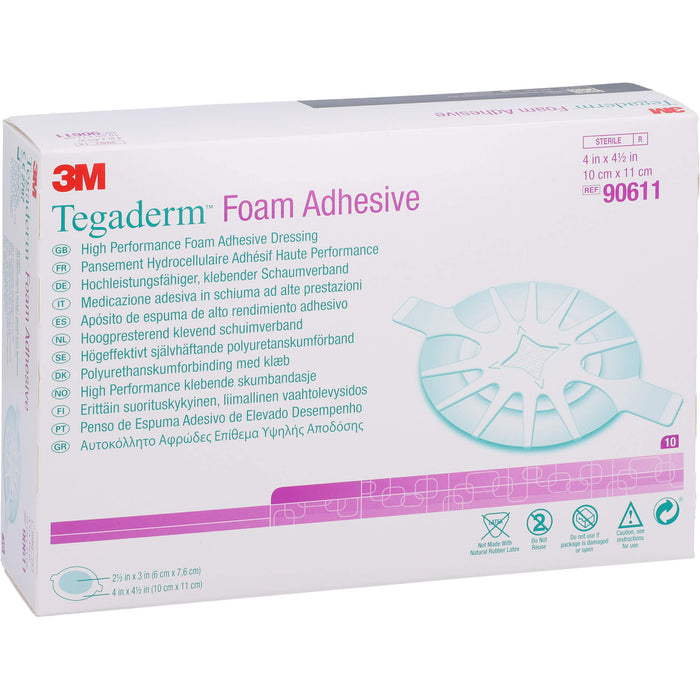 TEGADERM Foam Adhesive 10x11 cm oval 90611, 10 St VER