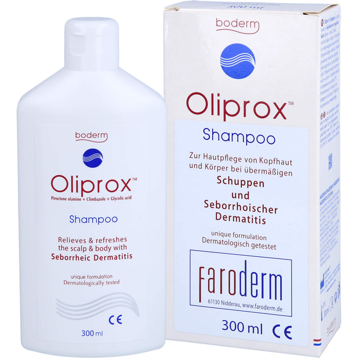 Oliprox Shampoo CE b. Schuppen u. seborrh. Dermat., 300 ml Lösung