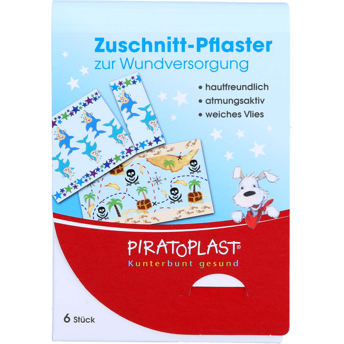 PIRATOPLAST Pflaster zum Zuschneiden für Jungs, 6 St. Pflaster