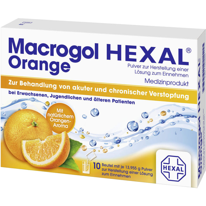 Macrogol HEXAL Orange, 10 pcs. Sachets