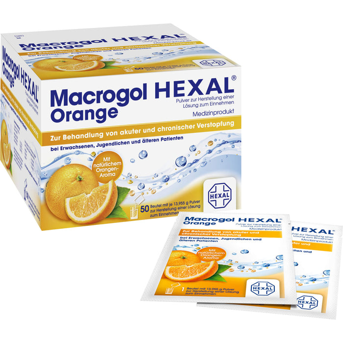 Macrogol HEXAL Orange, 50 pcs. Sachets