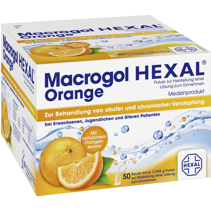 Macrogol HEXAL Orange, 50 pcs. Sachets