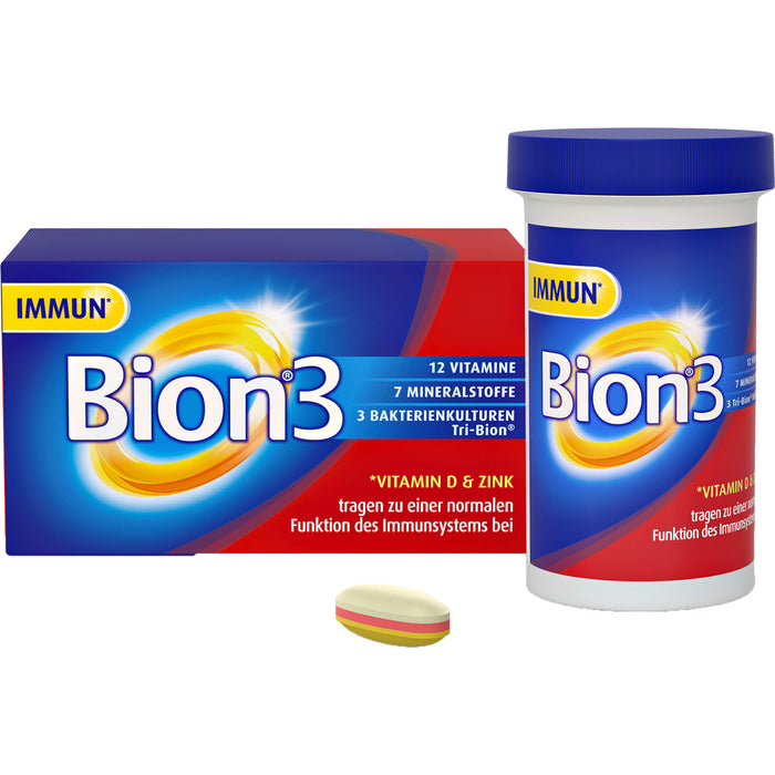 Bion 3 Vitamine, Mineralstoffe, Bakterienkulturen Tabletten, 90 St. Tabletten