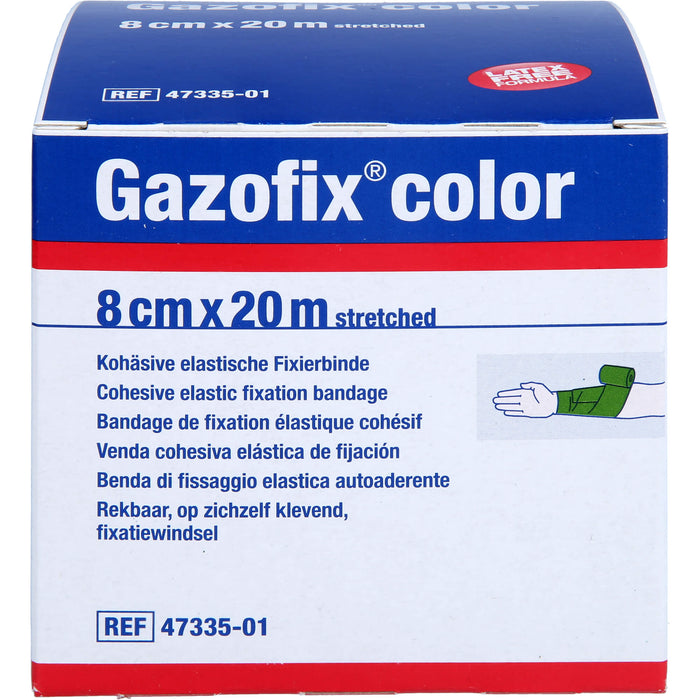 Gazofix color kohäsive Fixierbinde grün 20m x 8cm, 1 St BIN