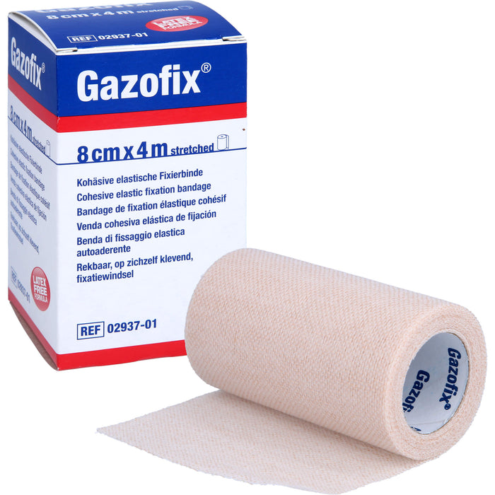 Gazofix kohäsive elastische Fixierbinde 4m x 8cm, 1 pcs. Bandage