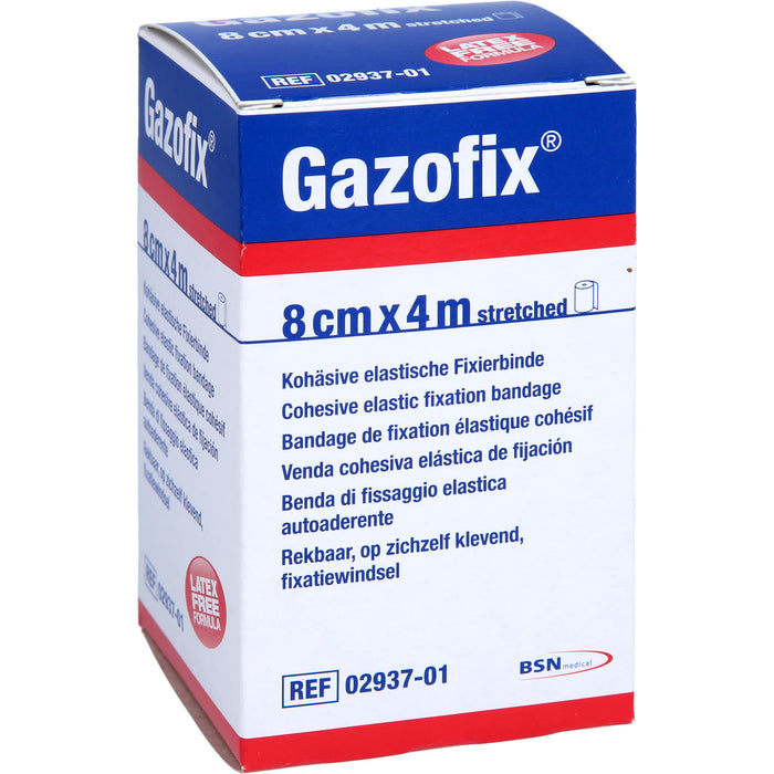 Gazofix kohäsive elastische Fixierbinde 4m x 8cm, 1 pcs. Bandage