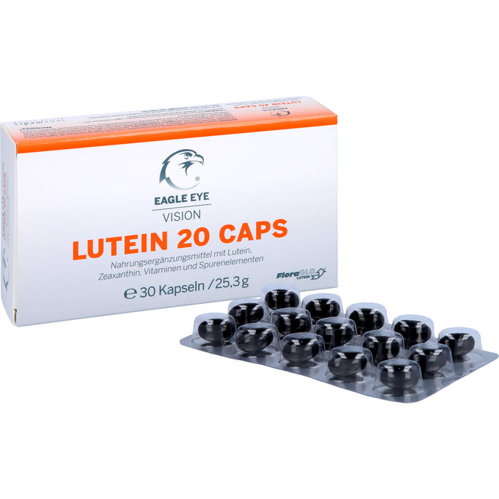 EAGLE EYE Lutein 20 Vision Caps Kapseln, 30 pc Capsules