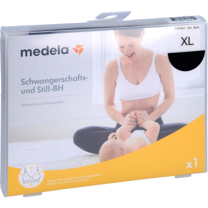 medela Schwangerschafts- und Still-BH XL schwarz, 1 St. Bustier