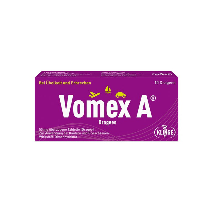 Vomex A Dragees, 10 pc Tablettes