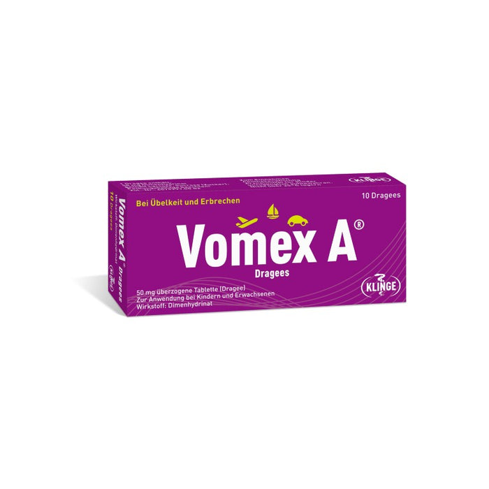 Vomex A Dragees, 10 pc Tablettes