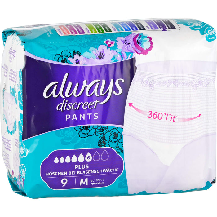 always Discreet Inkontinenz Pants Plus M, 9 St. Packung