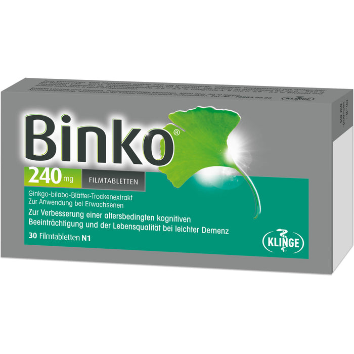 Binko 240 mg Filmtabletten, 30 St. Tabletten