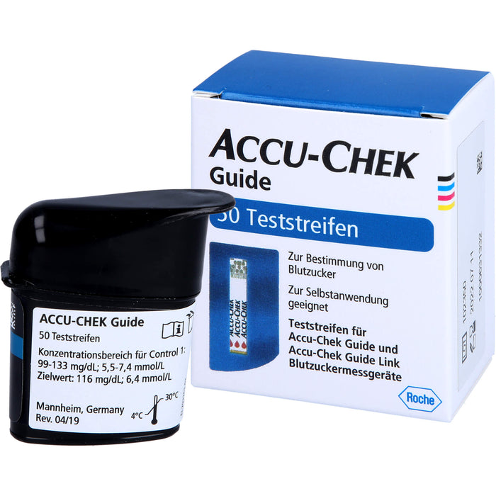 ACCU-CHEK Guide Teststreifen, 50 pc Bandelettes réactives