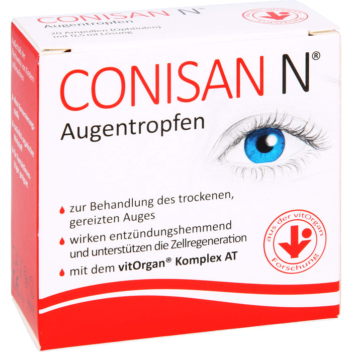 CONISAN N Augentropfen, 20 St. Einzeldosispipetten