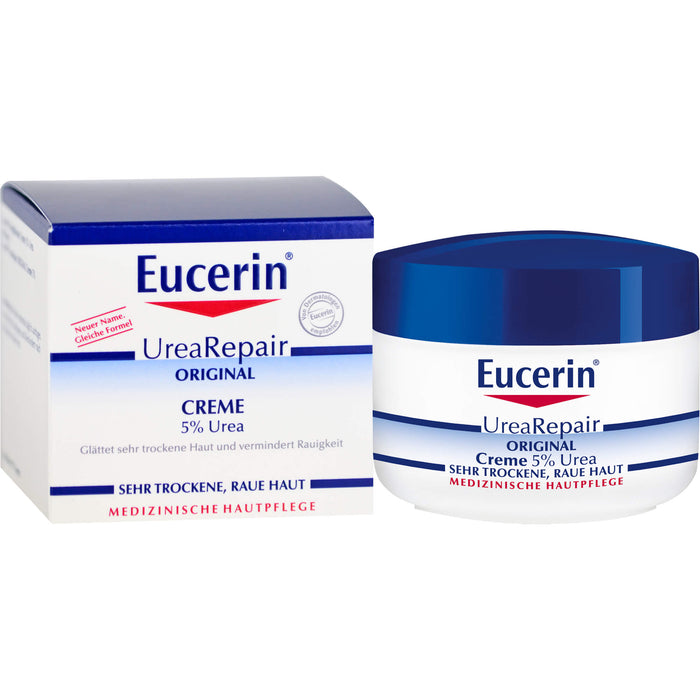 Eucerin UreaRepair 5% Urea Creme für sehr trockene Haut, 75 ml Crème