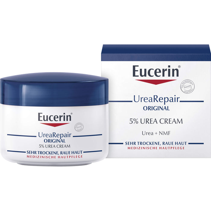 Eucerin UreaRepair 5% Urea Creme für sehr trockene Haut, 75 ml Creme