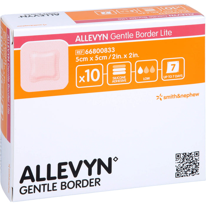 Allevyn Gentle Border Lite 5x5 cm Schaumverb., 10 pcs. Patch