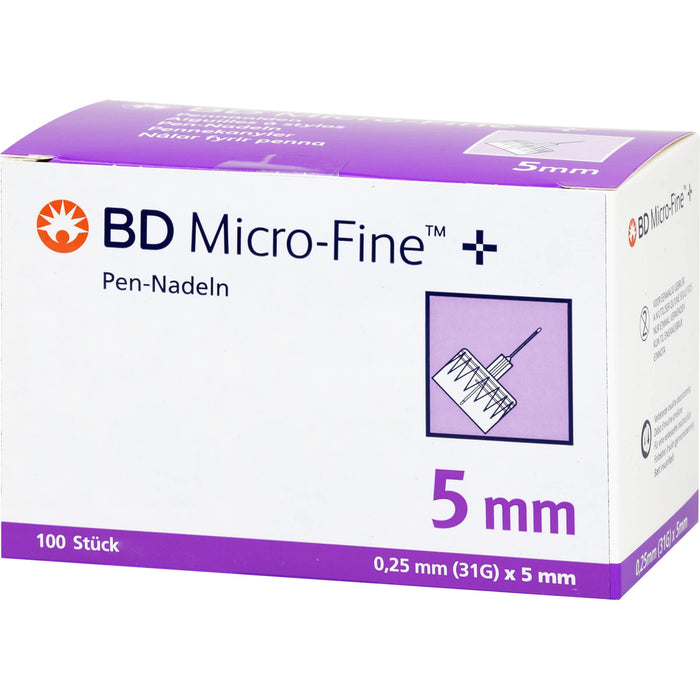 BD Micro Fine+ Pen Nadeln 0,25x5mm, 100 St KAN