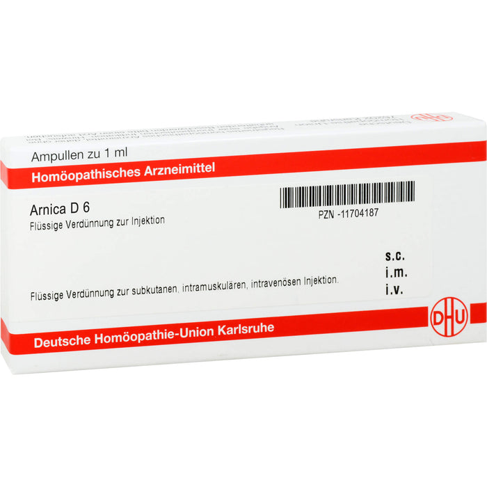 DHU Arnica D6 Ampullen, 8 St. Ampullen