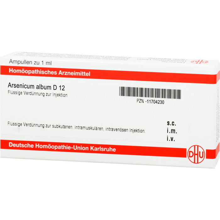 DHU Arsenicum album D12 Ampullen, 8 St. Ampullen