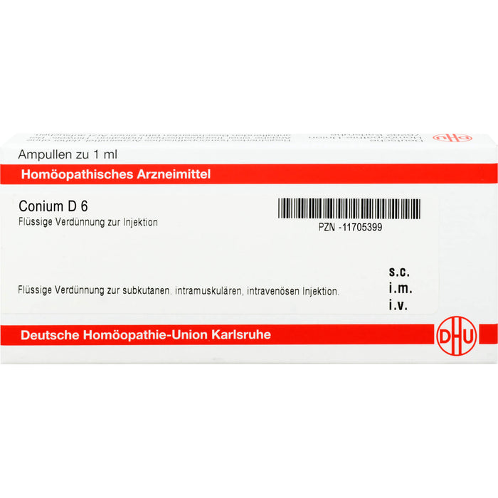 Conium D6 DHU Ampullen, 8 St. Ampullen